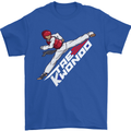 Taekwondo Fighter Mixed Martial Arts MMA Mens T-Shirt Cotton Gildan Royal Blue