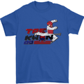 Taekwondo Fighter Mixed Martial Arts MMA Mens T-Shirt Cotton Gildan Royal Blue