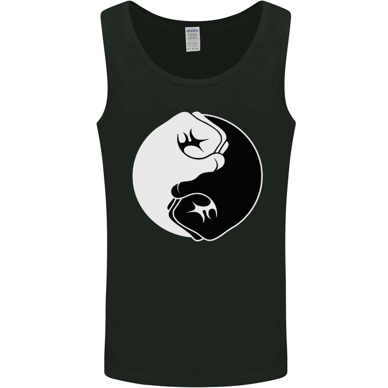 Taekwondo Fighter Mixed Martial Arts MMA Mens Vest Tank Top Black