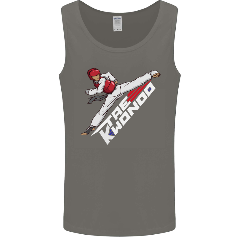 Taekwondo Fighter Mixed Martial Arts MMA Mens Vest Tank Top Charcoal