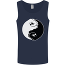 Taekwondo Fighter Mixed Martial Arts MMA Mens Vest Tank Top Navy Blue