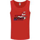 Taekwondo Fighter Mixed Martial Arts MMA Mens Vest Tank Top Red
