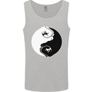Taekwondo Fighter Mixed Martial Arts MMA Mens Vest Tank Top Sports Grey