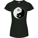 Taekwondo Fighter Mixed Martial Arts MMA Womens Petite Cut T-Shirt Black