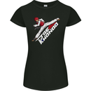 Taekwondo Fighter Mixed Martial Arts MMA Womens Petite Cut T-Shirt Black