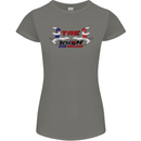 Taekwondo Fighter Mixed Martial Arts MMA Womens Petite Cut T-Shirt Charcoal