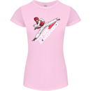 Taekwondo Fighter Mixed Martial Arts MMA Womens Petite Cut T-Shirt Light Pink