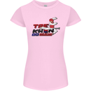 Taekwondo Fighter Mixed Martial Arts MMA Womens Petite Cut T-Shirt Light Pink