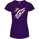 Taekwondo Fighter Mixed Martial Arts MMA Womens Petite Cut T-Shirt Purple