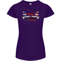 Taekwondo Fighter Mixed Martial Arts MMA Womens Petite Cut T-Shirt Purple