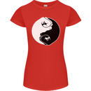 Taekwondo Fighter Mixed Martial Arts MMA Womens Petite Cut T-Shirt Red