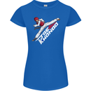 Taekwondo Fighter Mixed Martial Arts MMA Womens Petite Cut T-Shirt Royal Blue