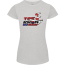 Taekwondo Fighter Mixed Martial Arts MMA Womens Petite Cut T-Shirt Sports Grey