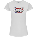 Taekwondo Fighter Mixed Martial Arts MMA Womens Petite Cut T-Shirt White