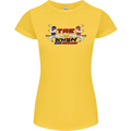Taekwondo Fighter Mixed Martial Arts MMA Womens Petite Cut T-Shirt Yellow