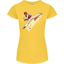 Taekwondo Fighter Mixed Martial Arts MMA Womens Petite Cut T-Shirt Yellow