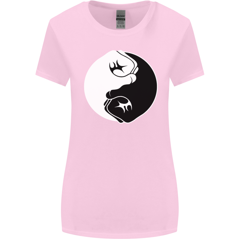 Taekwondo Fighter Mixed Martial Arts MMA Womens Wider Cut T-Shirt Light Pink