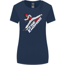 Taekwondo Fighter Mixed Martial Arts MMA Womens Wider Cut T-Shirt Navy Blue