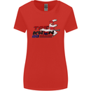 Taekwondo Fighter Mixed Martial Arts MMA Womens Wider Cut T-Shirt Red