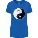 Taekwondo Fighter Mixed Martial Arts MMA Womens Wider Cut T-Shirt Royal Blue