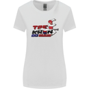Taekwondo Fighter Mixed Martial Arts MMA Womens Wider Cut T-Shirt White