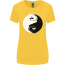 Taekwondo Fighter Mixed Martial Arts MMA Womens Wider Cut T-Shirt Yellow