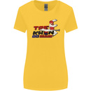 Taekwondo Fighter Mixed Martial Arts MMA Womens Wider Cut T-Shirt Yellow