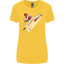 Taekwondo Fighter Mixed Martial Arts MMA Womens Wider Cut T-Shirt Yellow