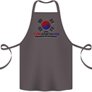 "Taekwondo Fighter Mixed Martial Arts MMA " Cotton Apron 100% Organic Dark Grey