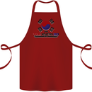 "Taekwondo Fighter Mixed Martial Arts MMA " Cotton Apron 100% Organic Maroon