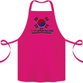 "Taekwondo Fighter Mixed Martial Arts MMA " Cotton Apron 100% Organic Pink