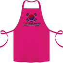 "Taekwondo Fighter Mixed Martial Arts MMA " Cotton Apron 100% Organic Pink