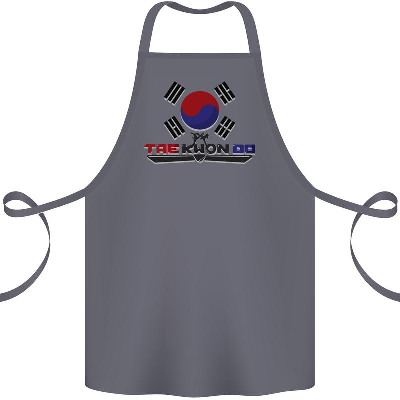 "Taekwondo Fighter Mixed Martial Arts MMA " Cotton Apron 100% Organic Steel