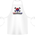 "Taekwondo Fighter Mixed Martial Arts MMA " Cotton Apron 100% Organic White