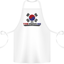 "Taekwondo Fighter Mixed Martial Arts MMA " Cotton Apron 100% Organic White