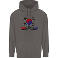 "Taekwondo Fighter Mixed Martial Arts MMA " Mens 80% Cotton Hoodie Charcoal