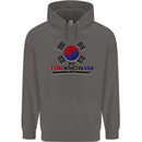 "Taekwondo Fighter Mixed Martial Arts MMA " Mens 80% Cotton Hoodie Charcoal