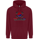 "Taekwondo Fighter Mixed Martial Arts MMA " Mens 80% Cotton Hoodie Maroon