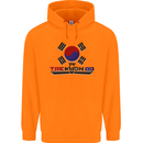"Taekwondo Fighter Mixed Martial Arts MMA " Mens 80% Cotton Hoodie Orange