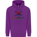 "Taekwondo Fighter Mixed Martial Arts MMA " Mens 80% Cotton Hoodie Purple