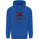 "Taekwondo Fighter Mixed Martial Arts MMA " Mens 80% Cotton Hoodie Royal Blue