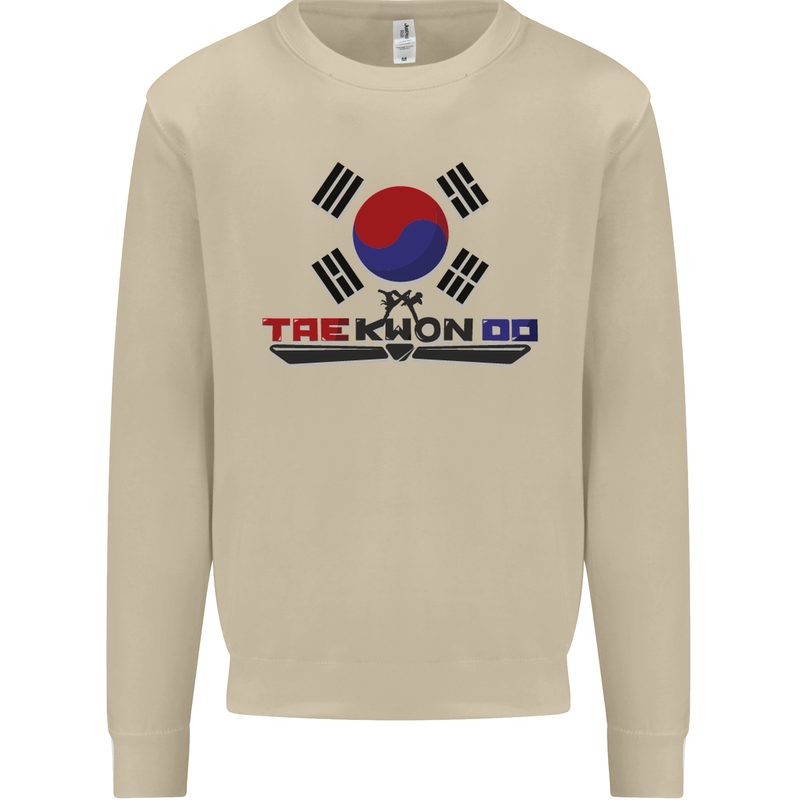 "Taekwondo Fighter Mixed Martial Arts MMA " Mens Sweatshirt Jumper Sand