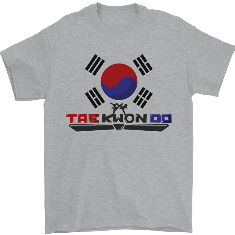 "Taekwondo Fighter Mixed Martial Arts MMA " Mens T-Shirt Cotton Gildan Sports Grey