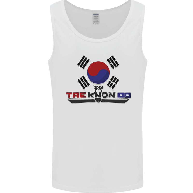 "Taekwondo Fighter Mixed Martial Arts MMA " Mens Vest Tank Top White
