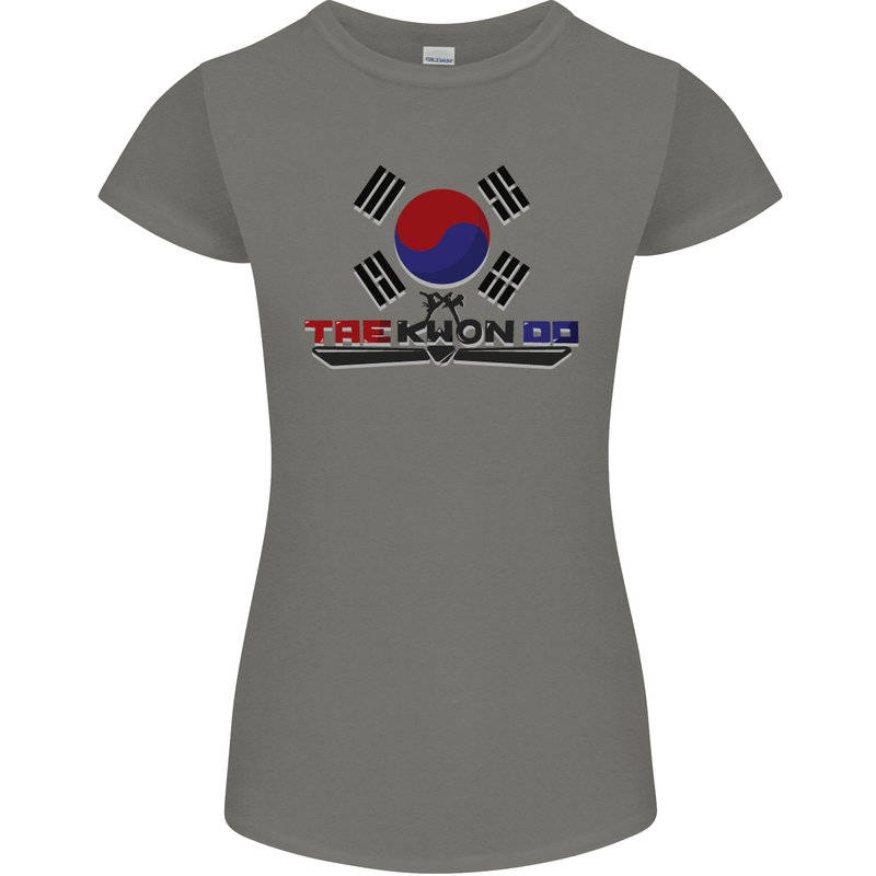 "Taekwondo Fighter Mixed Martial Arts MMA " Womens Petite Cut T-Shirt Charcoal