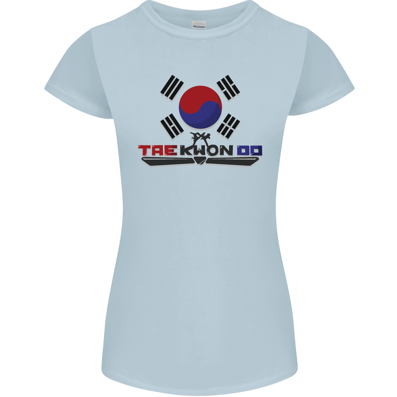"Taekwondo Fighter Mixed Martial Arts MMA " Womens Petite Cut T-Shirt Light Blue