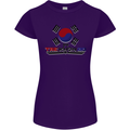 "Taekwondo Fighter Mixed Martial Arts MMA " Womens Petite Cut T-Shirt Purple