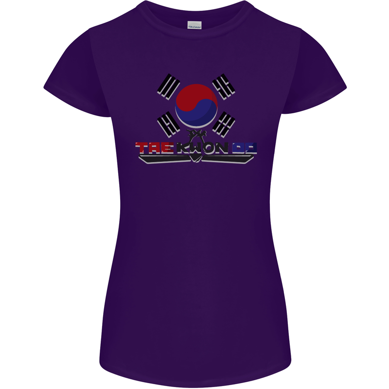 "Taekwondo Fighter Mixed Martial Arts MMA " Womens Petite Cut T-Shirt Purple