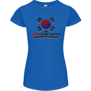 "Taekwondo Fighter Mixed Martial Arts MMA " Womens Petite Cut T-Shirt Royal Blue