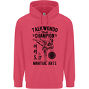 Taekwondo World Champion Martial Arts MMA Childrens Kids Hoodie Heliconia